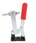 Heavy Duty Horizontal Toggle Clamp For Metal Plates And Circuit Boards, 636kg Clamp Force, Iron And Plastic Build, Rugged Grip