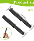 Six Piece Golf Club Shaft Extender Rods Set for Steel Graphite and Carbon Fiber Shafts, Easy Install, Black, size details.
