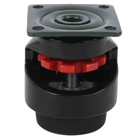 Four Pack Retractable Leveling Casters With Nylon Wheels Black For Industrial Machines And Heavy Equipment Move Smoothly And Precisely With Beefy 70mm Height And 40mm Wheels 100Kg Capacity For Stabilizing Large Tools GD 40F