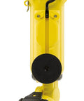 Yellow Knucklehead Work Light with AC DC Charger, 200 Lumens, rechargeable handheld lamp with hook for job sites and DIY projects