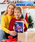 Child holding Rad Spider RC Car For Boys Aged 4 To 7, 360 Flip Monster Crawler gift box with parent in Christmas setting