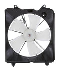 Heavy Duty Cooling Fan Assembly Oem Standard Drop In Swap For 2007 To 2009 Honda Crv with white blades in black shroud.