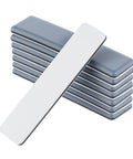 Stack of Furniture Sliders For Carpet, Hardwood And Tile Floors, 16 Pack 1 Inch By 4 Inch Rectangular Self Adhesive Pads.