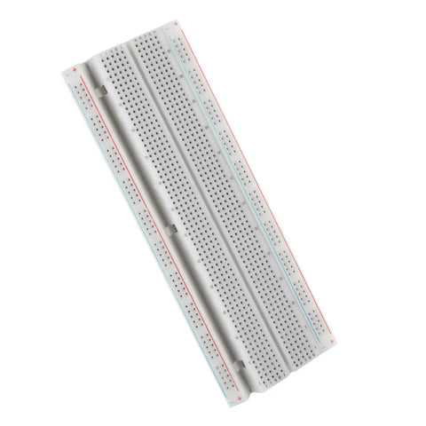 No Sweat Prototyping 20 Pack Solderless Breadboard 830 Points Kit For Arduino And Raspberry Pi DIY in white ABS material.