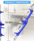 Dishwasher Lower Spray Arm With Heat Shield Food Grade PP Heavy Duty Easy Install Fits Frigidaire And Kenmore 18 Inch Blue