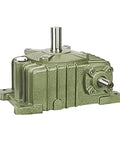 Heavy Duty Worm Gear Reducer Box For Industrial Machines With Kickass Power Delivery And Nifty Compact Housing Offering No Sweat Setup And Rock Solid Construction For Ratios From 25 To 60, green metal gearbox.