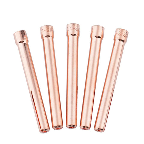 Gas Lens Collet Body And TIG Collets Kit For TIG Welding Torch WP-17 WP-18 WP-26 Series, 10N24 3/32in 2.4mm Collets Pack