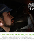 Bump Cap Style Safety Hat For Adults Men Women Lightweight Breathable Head Protection With Reflective Stripes And Baseball Cap Look.