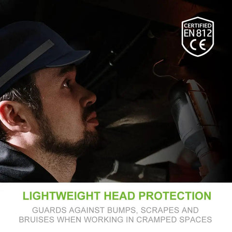 Bump Cap Style Safety Hat For Adults Men Women Lightweight Breathable Head Protection With Reflective Stripes And Baseball Cap Look.
