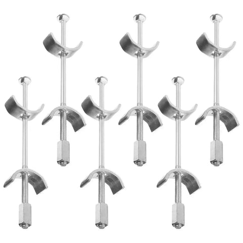 6 Piece Countertop Joiner Connectors Set With Thread Bolts For Butcher Block Tabletop And Benchtop Furniture Assembly Easy Drawbolt Design