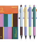 5 Pack Gel Pens 0.5mm Fine Point Retractable With Diamond Barrel Quick Dry Ink For Journaling Note Taking Office And School Supplies Smooth Writing With Rolling Clip And Comfortable Grip Includes Z3 Contrast Color on display with packaging