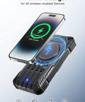 Power Bank 49800mAh Solar Portable Charger with Wireless Charging USB C 15W Fast Charge and Phone Display
