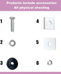 Trolley Assembly Limiter For One And Five Eighths Inch Wide Strut Channel Includes hardware like bolts and washers.
