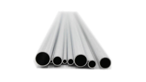 Round Aluminum Telescopic Tubing Set Built For DIY Projects, 8 Tube Assortment From 1/16 To 9/32 Inch OD, 12 Inch Length, 0.014 Inch Wall, 3003-H14 Aluminum, Slides Together For Custom Lengths, Made In USA