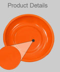 Pocket Sized Durable Quality Stainless Steel Screw Organizer Bowl Tool Tray Storage Container For Auto Parts Holder Portable Dish Grab And Go Perfect For Workshop Garage And Home Improvement With 10 Cm Diameter, orange, top view