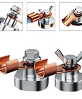 Heavy Duty Magnetic Welding Ground Base Clamp Holder For Welding Kit With Strong Magnet And Large Suction Pro Grade Copper Tail Clamps