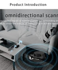 RPLIDAR X4 Pro 2D Lidar Sensor in living room demonstrating 360 degree scanning for autonomous robot navigation and obstacle avoidance