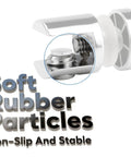 Heavy Duty Metal Glass Clamps Set with soft rubber particles enhancing grip and stability for 5-10mm panels.