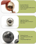 Set Of 50 Round Rivet Kits With Solid Iron 8mm Ball Rivets And 6mm Screws Multifunction Leather Studs showing material details.