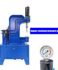 Heavy Duty 220V Electric Riveting Machine With Pure Copper Motor featuring an impact-resistant pressure gauge for precise measurements.