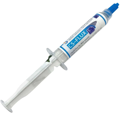 Syringe of Low Viscosity Halogen Free Liquid Flux For BGA Rework And Reballing, Pro Grade For VGA GPU Repairs And Microsoldering