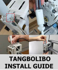 Installation guide for 2-In-1 Filament Sensor And Filament Hub Replacement Kit For A1 Mini 3D Printer showing step-by-step process.