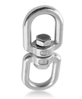 Heavy Duty M8 304 Stainless Steel Double Ended Swing Swivel Eye Hook For Rigging And Marine Applications, Corrosion Resistant, Built To Last, Beefy Load Bearing Capacity, 8mm