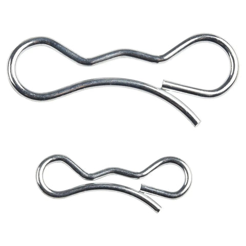 Deck Linkage Clip Kit Replacement Parts With Bow Tie Lock Cotter Pins, Includes Four Seven Sixteenths Inch Pins And One Five Sixteenths Inch Pin