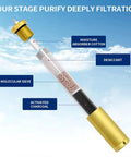 4500 Psi PCP Air Compressor Oil Water Filter with Slick Silver Release Valve Diving Separator and Odor Activated Carbon