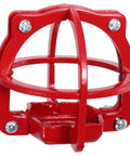 Bad Boy Fire Sprinkler Head Guard Cage To Dodge Dents And Kick Damage Real Quick On 3 34 Inch Fixtures For Protection In Grungy Basements Or Busy Workspaces Where You Ain't Got Time To Fail. Red steel cage with snap-fit design.
