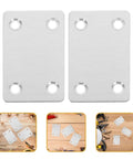 Stainless Steel Flat Corner Brackets 30 Pack With Holes For Furniture Repair And Support Easy Install Mending Plates For Shelves