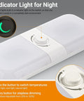 RV Interior LED Ceiling Lights 1700LM 12V Dimmable Dome Fixtures 4 Pack With 3 Color Temperature Switch and dimming dial