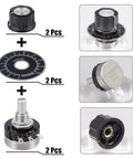 2 Piece 1M Ohm Rotary Potentiometer Pair For Inverter Speed Control Single Turn Carbon Film Potentiometer With 6mm Shaft