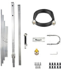 UHF Base Station Antenna 400-470MHz Five Element Yagi With 9 Dbi Gain for Ham Radio, includes coax cable and mounting kit