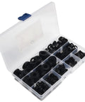 Go To Nylon Flat Washer Kit 700 Pcs M2 And Up Metric Assorted Sizes For Home Auto And Marine Electrical Projects With Precise Inner And Outer Diameters And Versatile Heavy Duty Installations, black nylon washers in organizer case