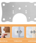 5 Pack Stainless Steel Corner Cabinet Hinge Plates For Soft Close Door Hinges Repair And Slamming Prevention Smooth Operation