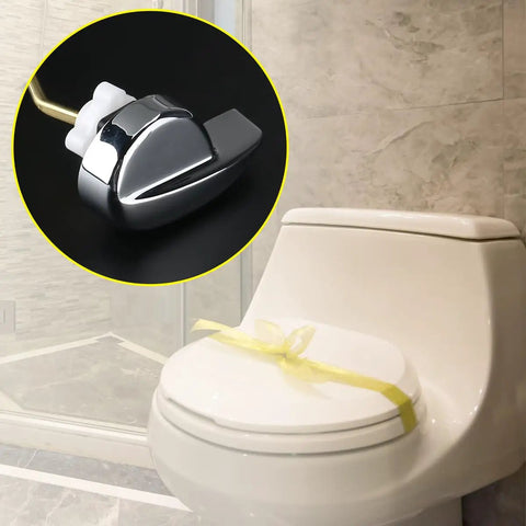 Side Mount Toilet Flush Lever Handle Replacement For Most Toilet Tanks Universal Zinc Alloy Lever With Silver And Gold Finish