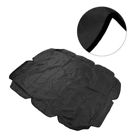 Rugged 2-Seat Swing Canopy Replacement For Outdoor Patio Garden, Waterproof 210D Oxford Fabric, Black, Weatherproof Fit