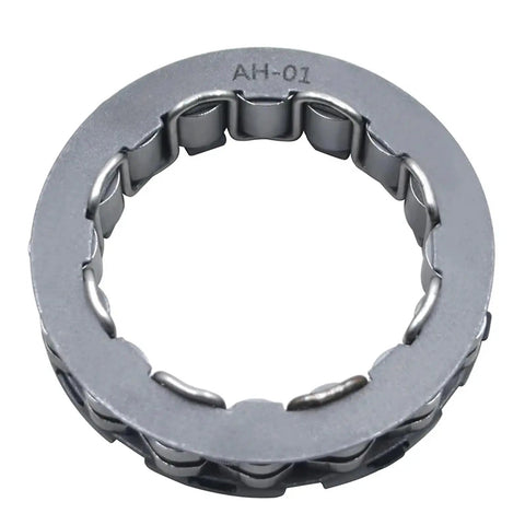 Premium Motorcycle Starter One Way Bearing Overrunning Clutch Kit Fits ZX10R ZX14R ZG1400 Hardened Steel Rollers Easy Install Quick Swap Smooth Start No Kickback For Riders Seeking Sick Performance Long Life Durability For Bikes, gray steel bearing ring