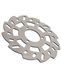 Heavy Duty 140mm Disc Brake Rotor With Innovative Cutout Cooling Tech For Rapid Heat Dissipation Plug And Play Installation For Dead Nuts Stopping Power On Road And Mountain Bikes, steel rotor showing cutout design.