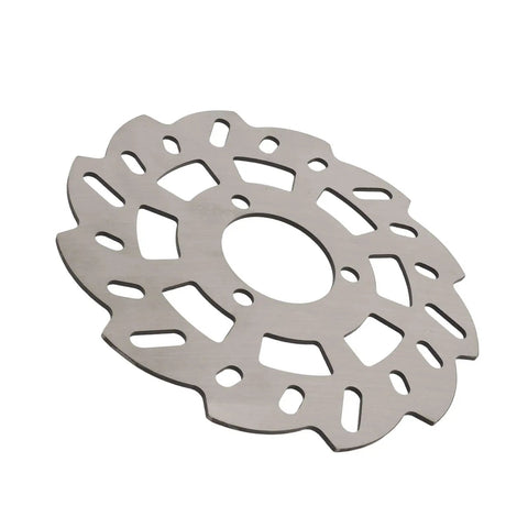 Heavy Duty 140mm Disc Brake Rotor With Innovative Cutout Cooling Tech For Rapid Heat Dissipation Plug And Play Installation For Dead Nuts Stopping Power On Road And Mountain Bikes, steel rotor showing cutout design.