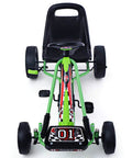 Front view of Kids Off Road Pedal Go Kart With Adjustable Seat Dual Safety Brakes EVA Rubber Tires Ride On Outdoor Racer