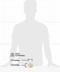Silhouette showing size and weight of Alcohol Burner For Camping Efficient Spirit Stove With Flame Regulator Back Up Fuel Source.