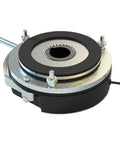 MIRGJK Electromagnetic Loss-of-Power Brake BN18; front view shows metal housing with black top, mounting bolts, cable.