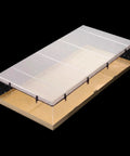 Solid Jump Proof Small Pet Cage Top Cover Mesh Canopy For Guinea Pigs And Rabbits 48 By 24 Inch transparent mesh roof with wooden base