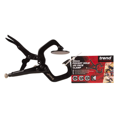 Pocket Hole Jig Face Clamp With Adjustable Pressure And Quick Release Lever for Two Piece Wood Joints, Fits Up To 1.4 Inch