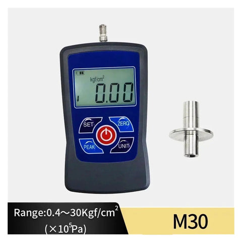 Digital Fruit Penetrometer Hardness Tester To Nail Down Ripeness Levels With Straight Up Pinpoint Readings showing display and probe accessory.