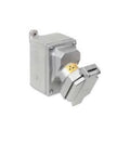 Top Tier Explosion Proof Receptacle With Spring Door Open For Wet Jobsites That Handle Heavy Dust And Rain Tight Electrical Outlet.