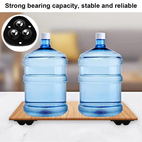 Self Adhesive Caster Wheels For Furniture, 12 Pcs Mini Ball Castors With ABS Material, Load Capacity 20 Lbs Per Wheel, Flat Mount