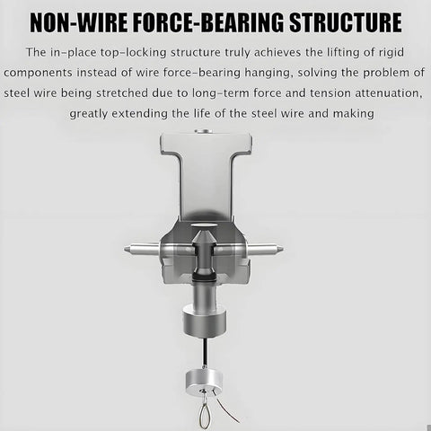 Non-wire force-bearing structure of Heavy Duty Electric Hoist Lifter For Chandeliers, enhancing lifting stability and longevity.